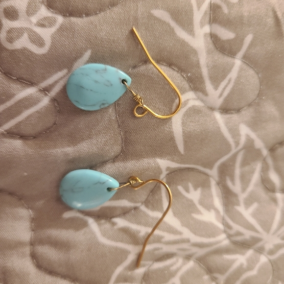 Turquoise drop earrings Premier jewelry - Picture 1 of 2